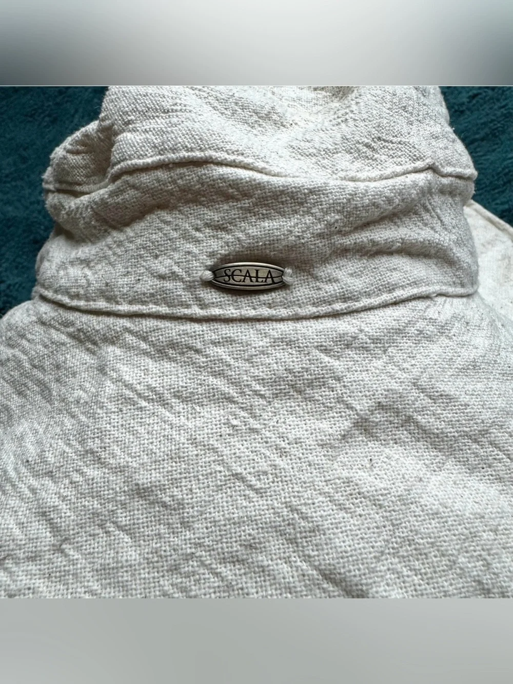 Scala Collezione Linen Bucket Sunhat OS Ivory Floppy Cap 4” Brim Coastal Beach